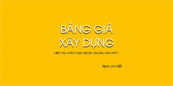 Bảng giá xây dựng